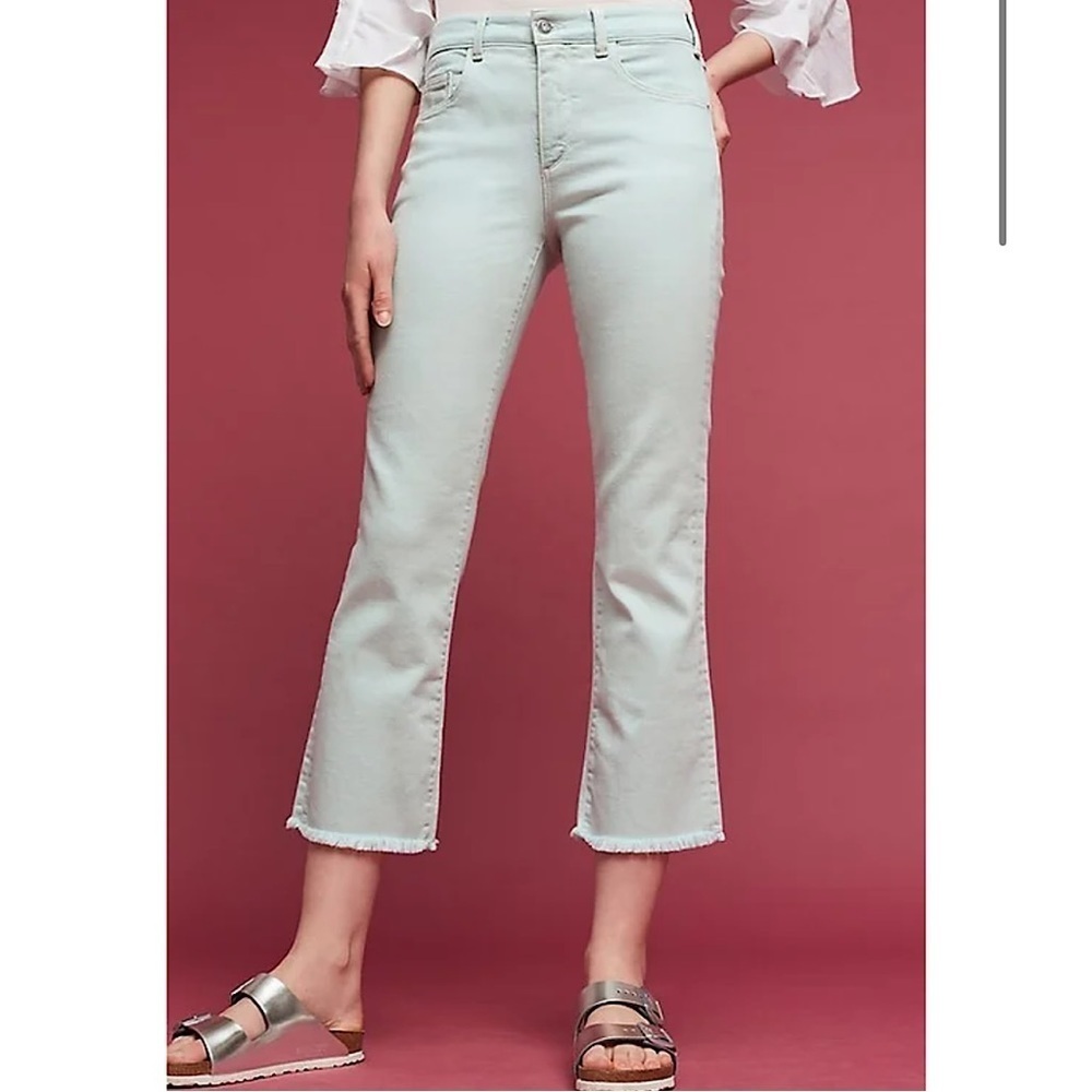 Pilcro and Letterpress The Scrip Straight Leg Jeans in mint Color Size 27